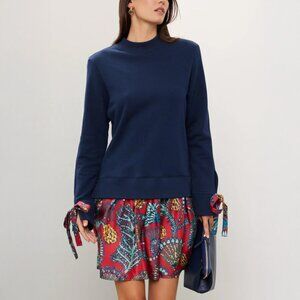 LA DoubleJ The Sporty Dress in Sicomore Navy Red Size M